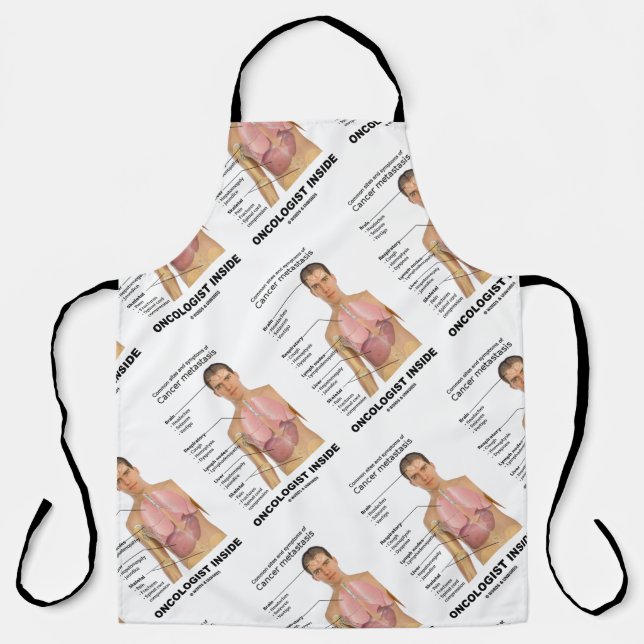 Oncologist Inside Symptoms Of Cancer Apron (Front)