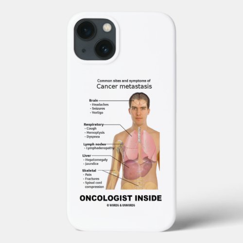 Oncologist Inside Symptoms Of Cancer iPhone 13 Case