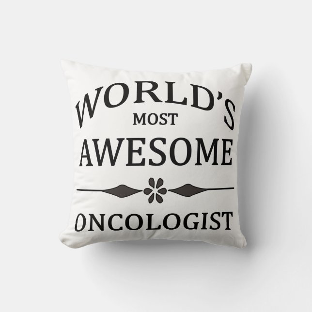 Oncologist Throw Pillow (Front)