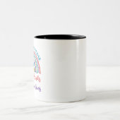 Oncology Cancer Nurse Rainbow Lifting Spirits Two-Tone Coffee Mug (Center)
