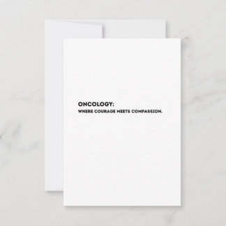 Oncology Definition Card – Thank You Oncologist