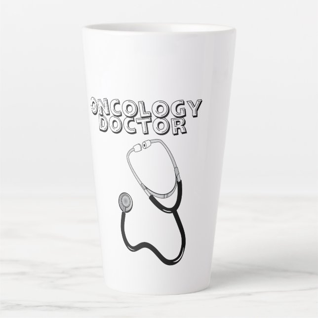 Oncology Doctor Latte Mug 17 oz Best Doctor's Gift (Front)