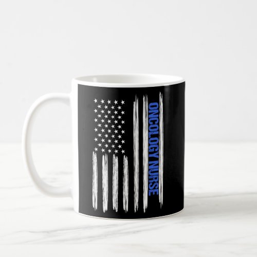 Oncology Nurse American Flag Nurses Coffee Mug