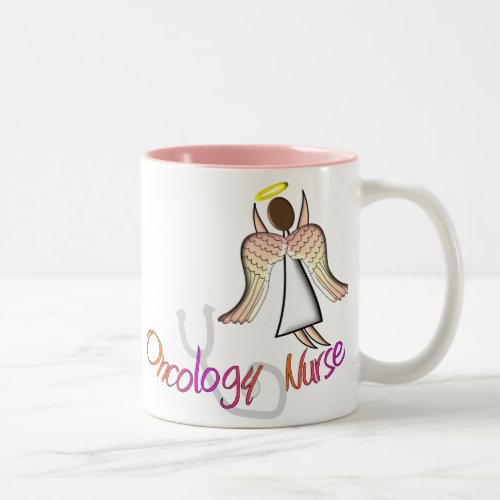 Oncology Nurse Angel Two_Tone Coffee Mug