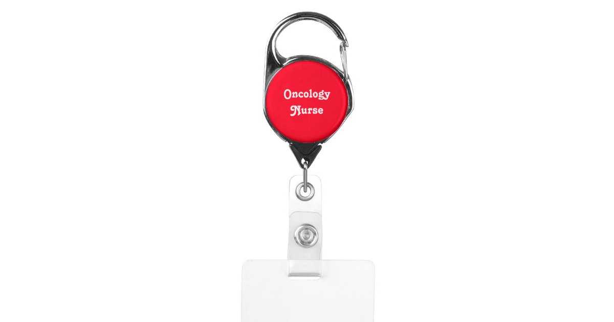Oncology Nurse Badge Holder Zazzle