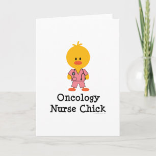 Oncology Nurse Chick Greeting Card
