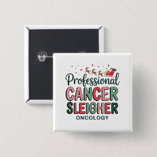 Oncology Nurse Christmas Cancer Chemo Oncology  Button
