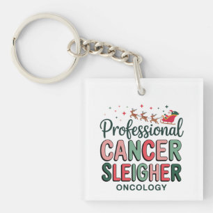 Oncology Nurse Christmas Cancer Chemo Oncology  Keychain