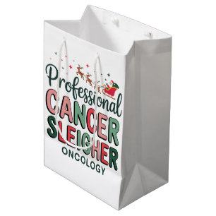 Oncology Nurse Christmas Cancer Chemo Oncology Medium Gift Bag