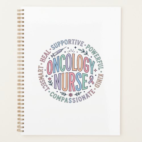 Oncology Nurse Circle Quote Floral Shirt Design_1 Planner