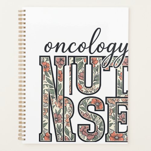 Oncology Nurse Floral Vintage Planner