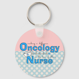 Oncology Nurse Gifts Unique Design Keychain