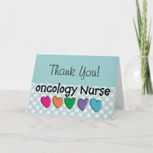 Oncology Nurse Gifts Unique Design Letterpress Thank You Card