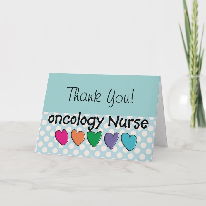 Oncology Nurse Gifts Unique Design Thank You Card