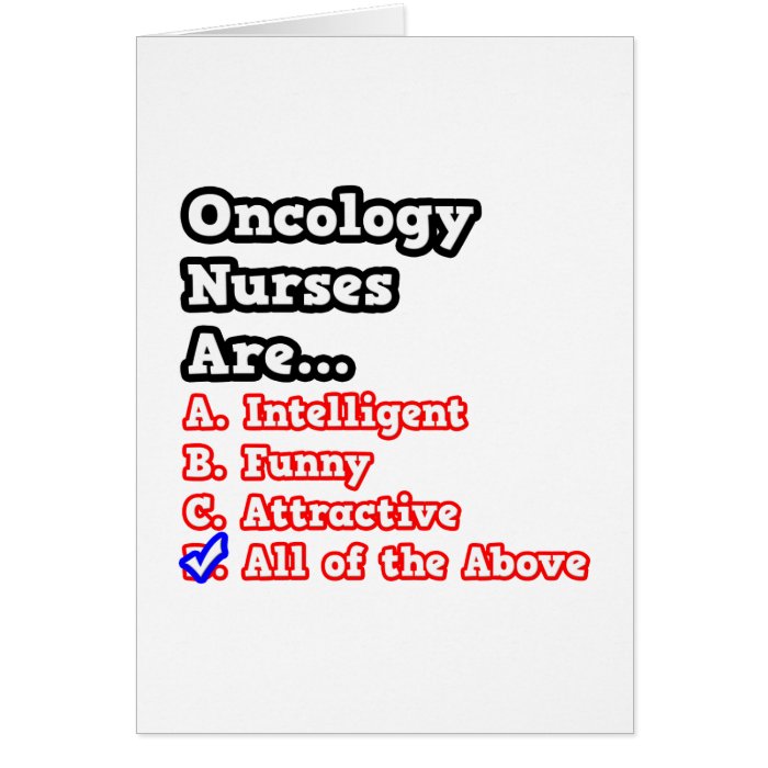 Oncology Nurse QuizJoke Cards