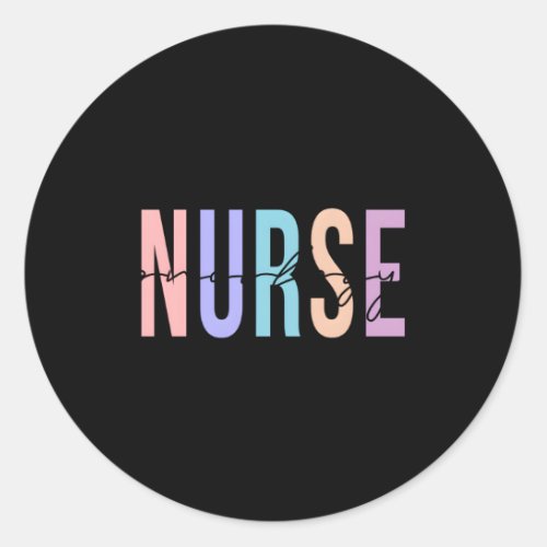 Oncology Nurse Registered Nurse Classic Round Sticker