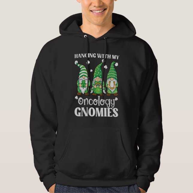 Oncology Nurse St Patricks Day Gnome For PICU Nurs Hoodie (Front)