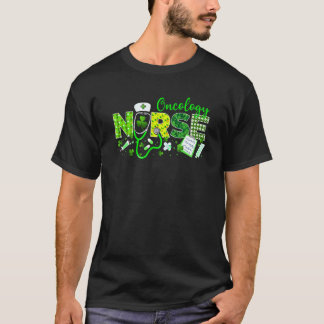 Oncology Nurse St Patricks Day Love Stethoscope Rn T-Shirt