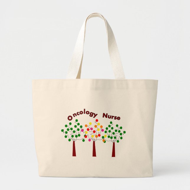 Oncology Nurse T-Shirts and Gifts Large Tote Bag (Front)