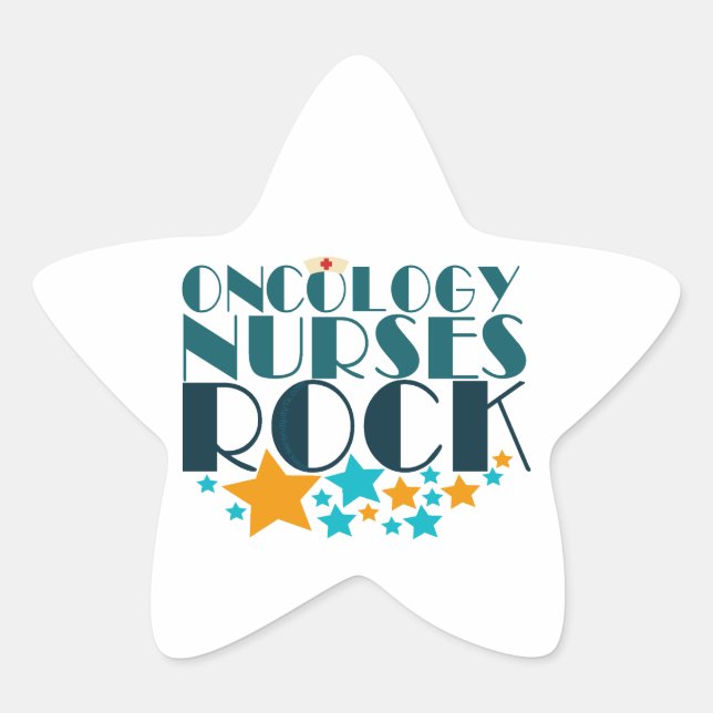 Oncology Nurses Rock Star Sticker (Front)
