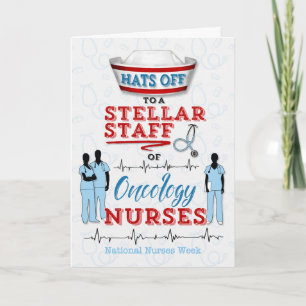 Oncology Nursing for National Nurses Week Letterpress Thank You Card