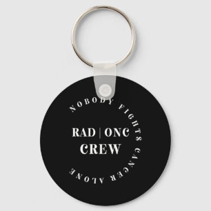 Oncology Radiation Nurse Crew Tee Pediatric Hemonc Keychain