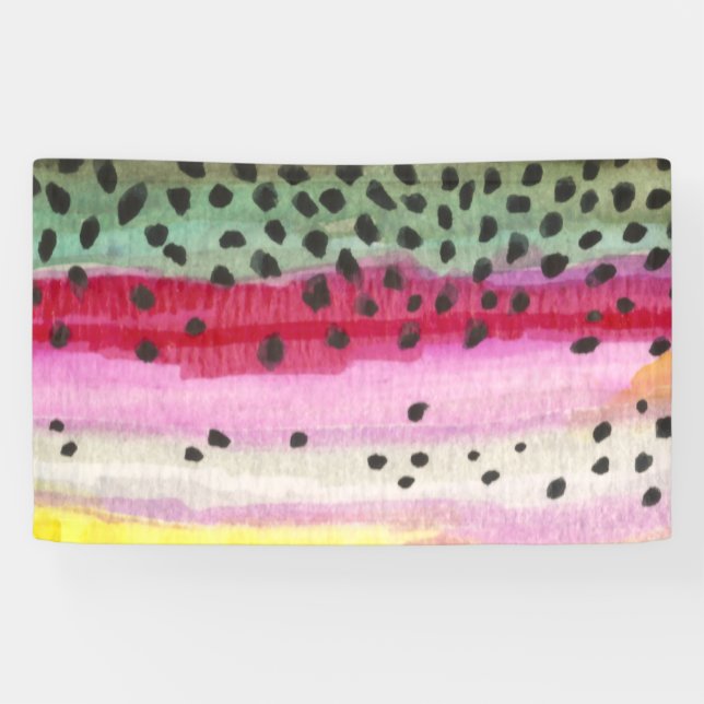 Oncorhynchus Mykiss, Rainbow Trout Banner (Horizontal)