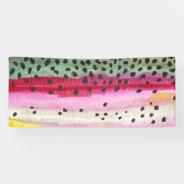 Oncorhynchus Mykiss, Rainbow Trout Banner (Horizontal)