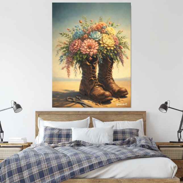 Onde o Cotidiano Acontece Canvas Print (Insitu(Bedroom))