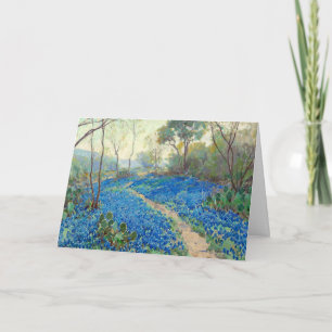 Onderdonk - A Hillside of Bluebonnets - Texas Card