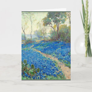Onderdonk - A Hillside of Bluebonnets - Texas Card