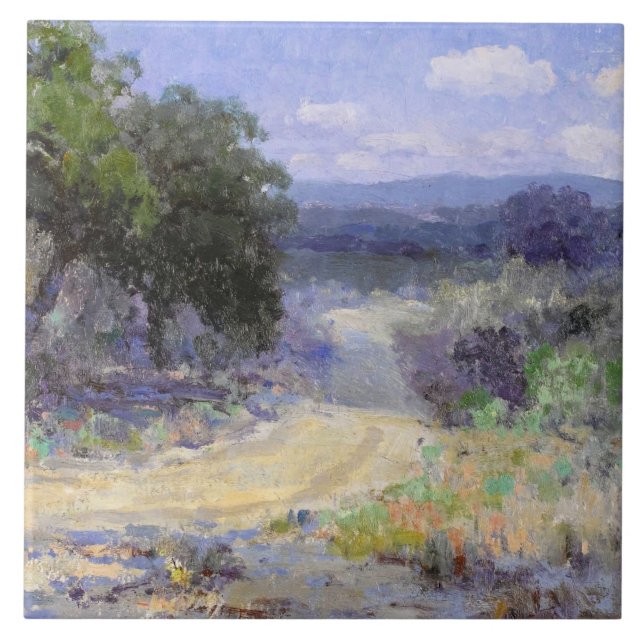 Onderdonk - A Path through the Texas Hill Country Ceramic Tile (Front)