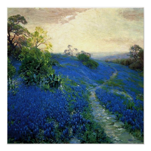 Onderdonk - Bluebonnet Field,  Poster (Front)