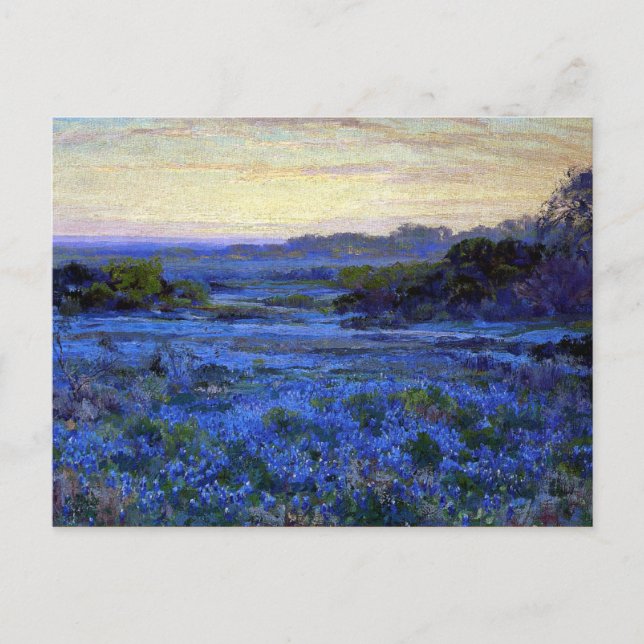 Onderdonk - Bluebonnet Scene with a Girl Postcard (Front)