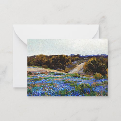Onderdonk _ Bluebonnets at Late Afternoon Note Card