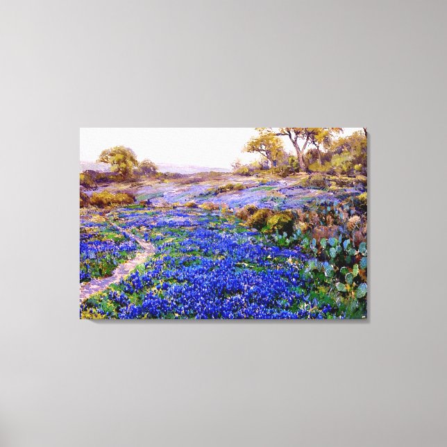 Onderdonk - Bluebonnets at Twilight  Canvas Print (Front)