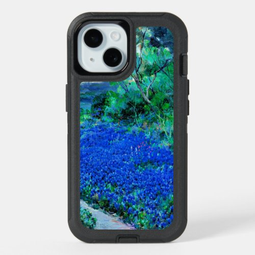 Onderdonk _ Bluebonnets in the Misty Morning iPhone 15 Case