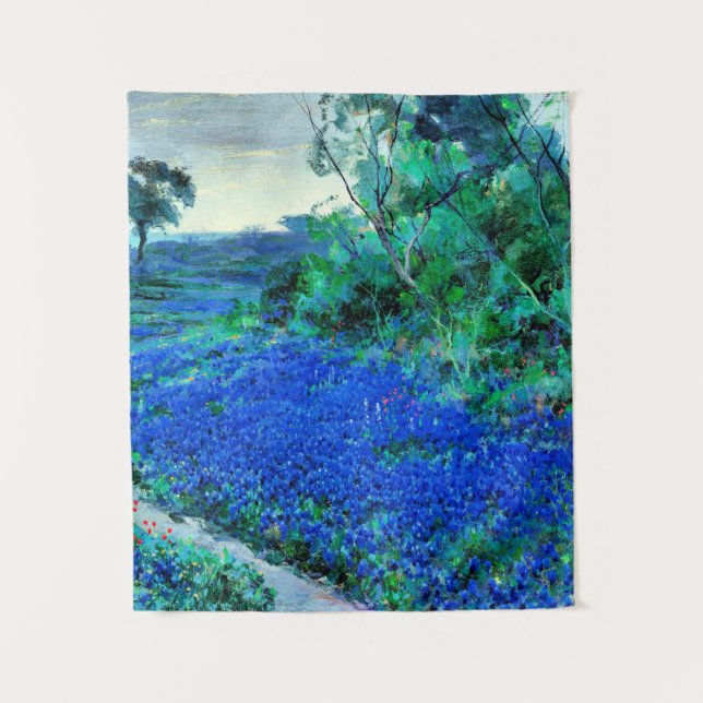 Onderdonk - Bluebonnets in the Misty Morning Tapestry (Front)