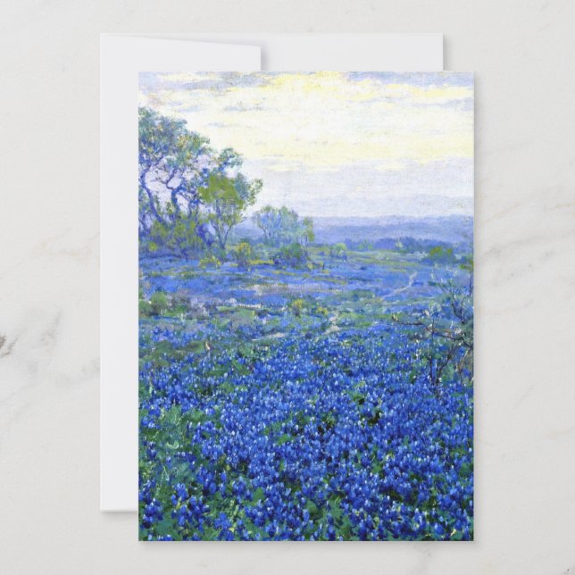 Onderdonk - Cloudy Day, Bluebonnets San Antonio Card (Front)