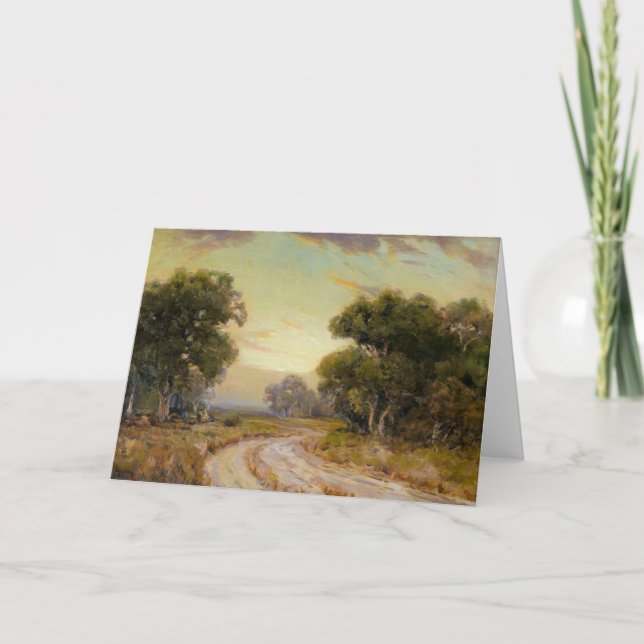 Onderdonk - Evening near Jackson, Southwest Texas Card (Front)