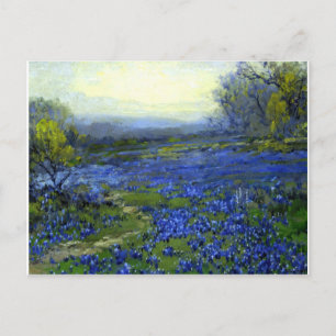 Onderdonk - Morning in the Bluebonnets Postcard