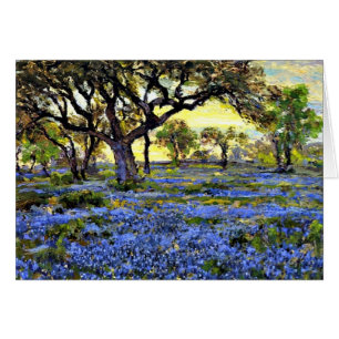 Onderdonk - Old Live Oak Tree and Bluebonnets