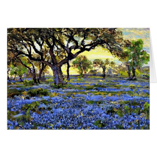 Onderdonk - Old Live Oak Tree and Bluebonnets Cards (Front Horizontal)