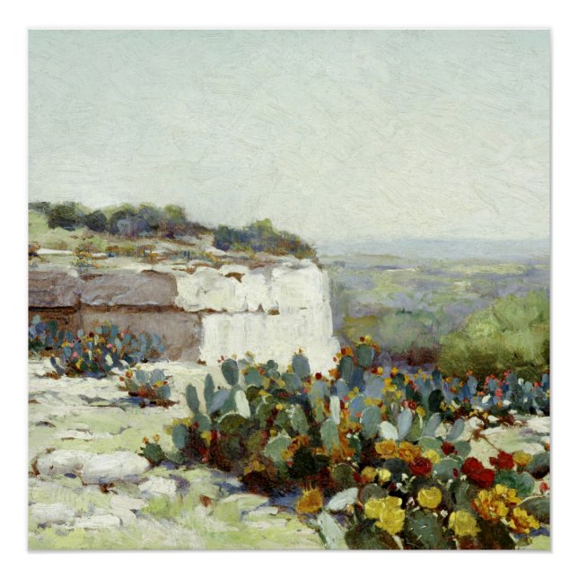 Onderdonk - Prickly Pear in Blossom Poster (Front)