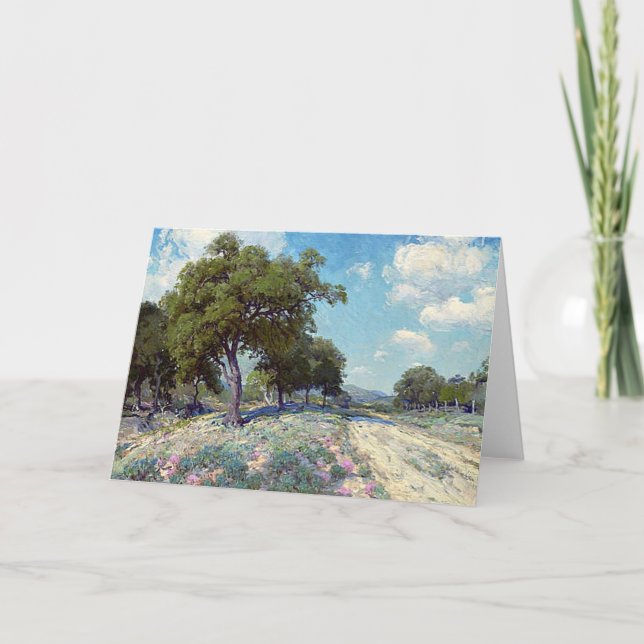 Onderdonk - Road through the Trees,  Card (Front)