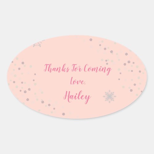 Onderland Girl Party Thank You Sticker
