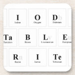 Periodic Table Writer  Onderzetters (Cork)