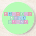 Periodic Table Writer  Onderzetters (Zandsteen)