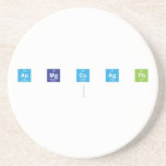 au mg cu ag pb   Onderzetters (Zandsteen)