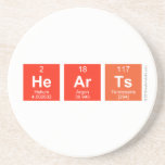 hearts  Onderzetters (Zandsteen)